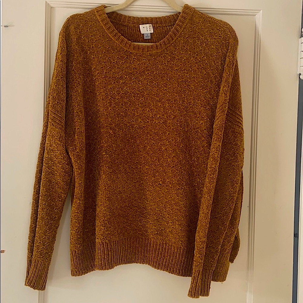 Mustard Yellow Chenille Sweater